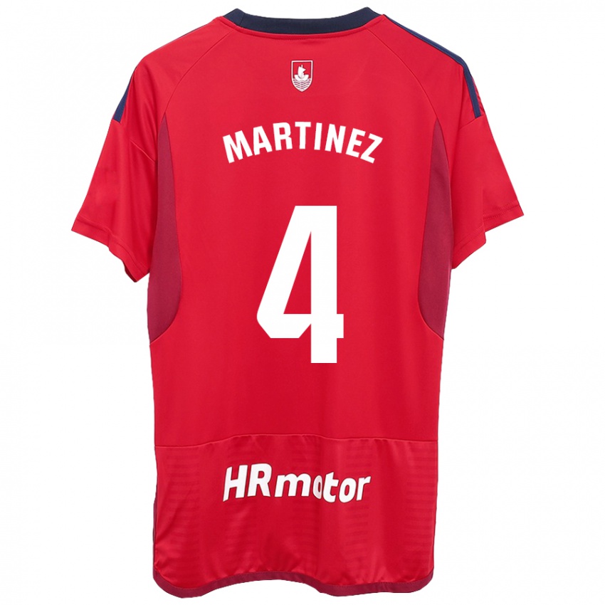 Heren Vera Martínez Viota #4 Rood Thuisshirt Thuistenue 2023/24 T-Shirt België