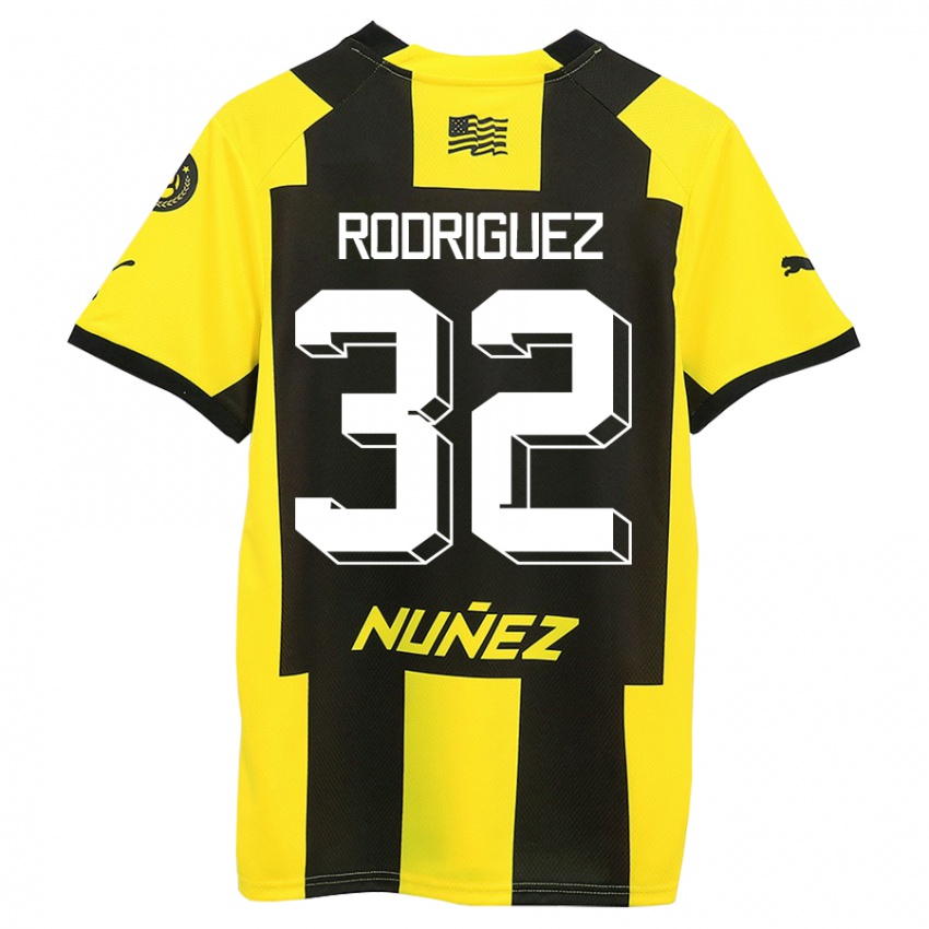 Heren Randall Rodríguez #32 Geel Zwart Thuisshirt Thuistenue 2023/24 T-Shirt België