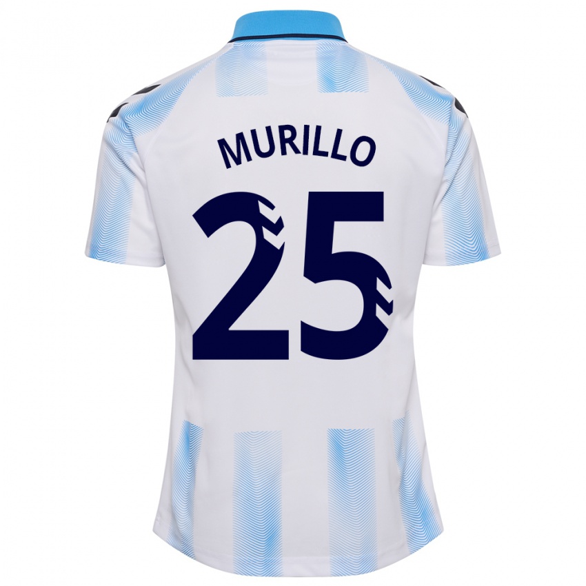 Heren Diego Murillo #25 Wit Blauw Thuisshirt Thuistenue 2023/24 T-Shirt België