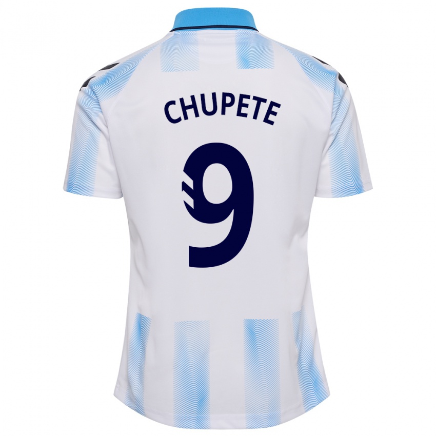 Heren Chupete #9 Wit Blauw Thuisshirt Thuistenue 2023/24 T-Shirt België