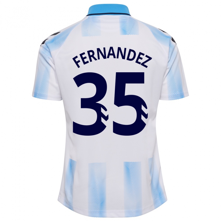 Heren Inés Fernández #35 Wit Blauw Thuisshirt Thuistenue 2023/24 T-Shirt België