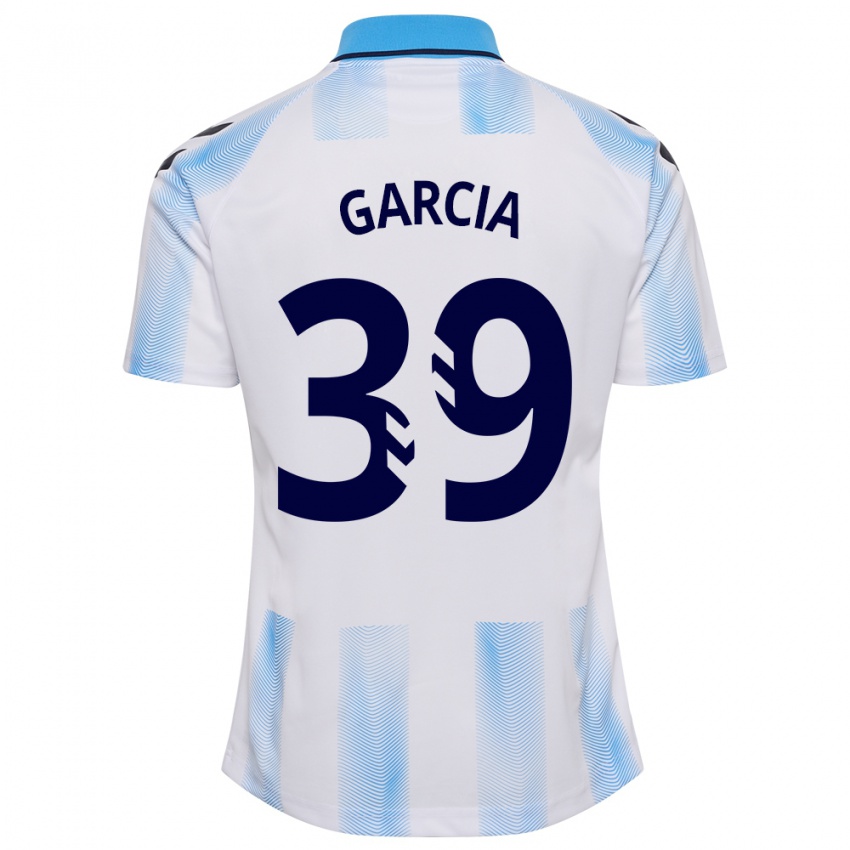 Heren Claudia García #39 Wit Blauw Thuisshirt Thuistenue 2023/24 T-Shirt België