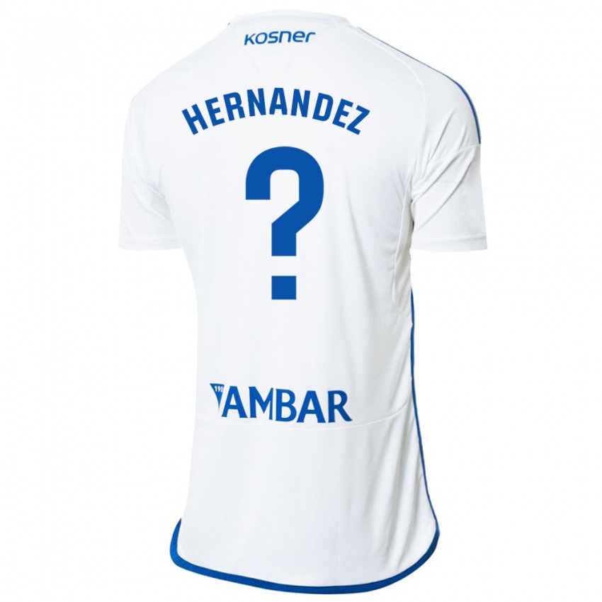 Heren Diego Hernández #0 Wit Thuisshirt Thuistenue 2023/24 T-Shirt België