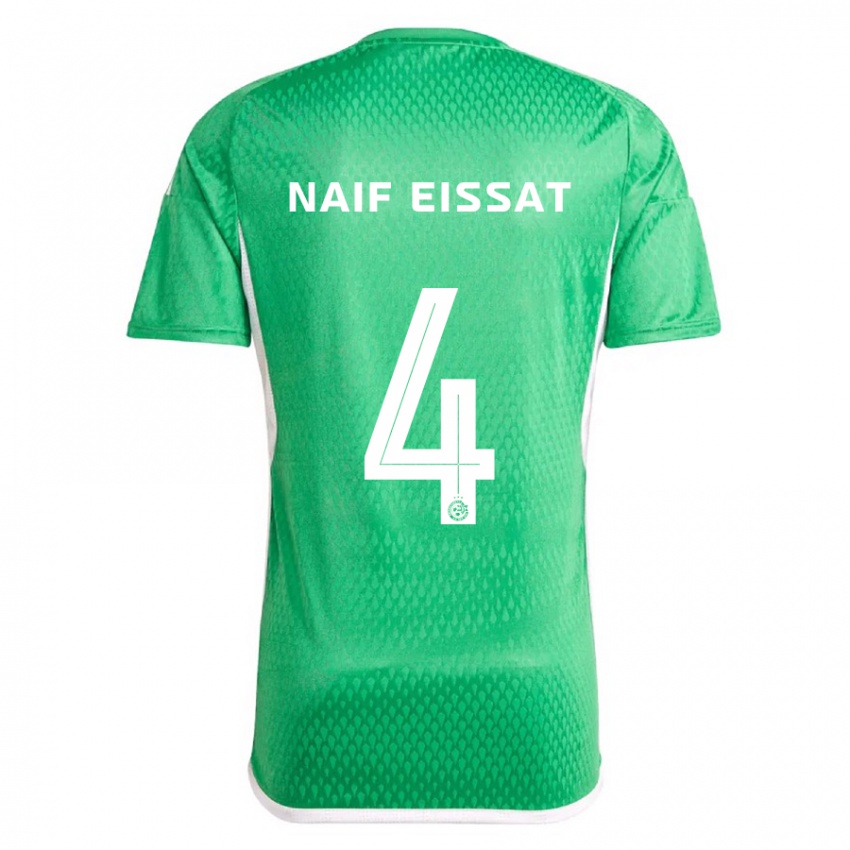 Heren Lisav Naif Eissat #4 Wit Blauw Thuisshirt Thuistenue 2023/24 T-Shirt België