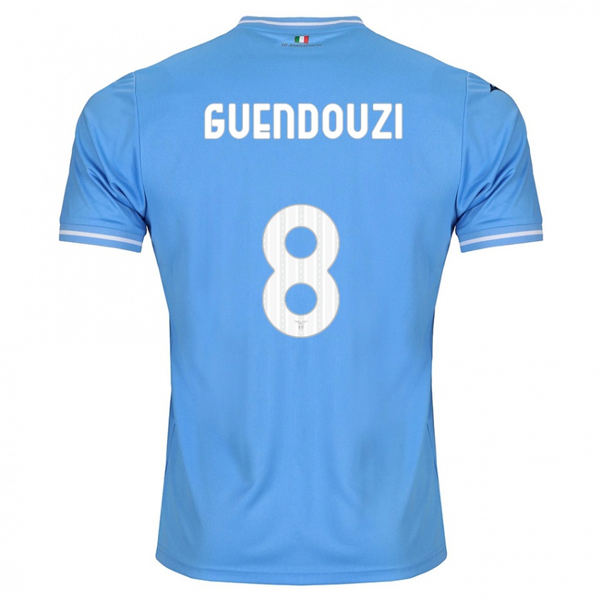 Heren Matteo Guendouzi #8 Blauw Thuisshirt Thuistenue 2023/24 T-Shirt België