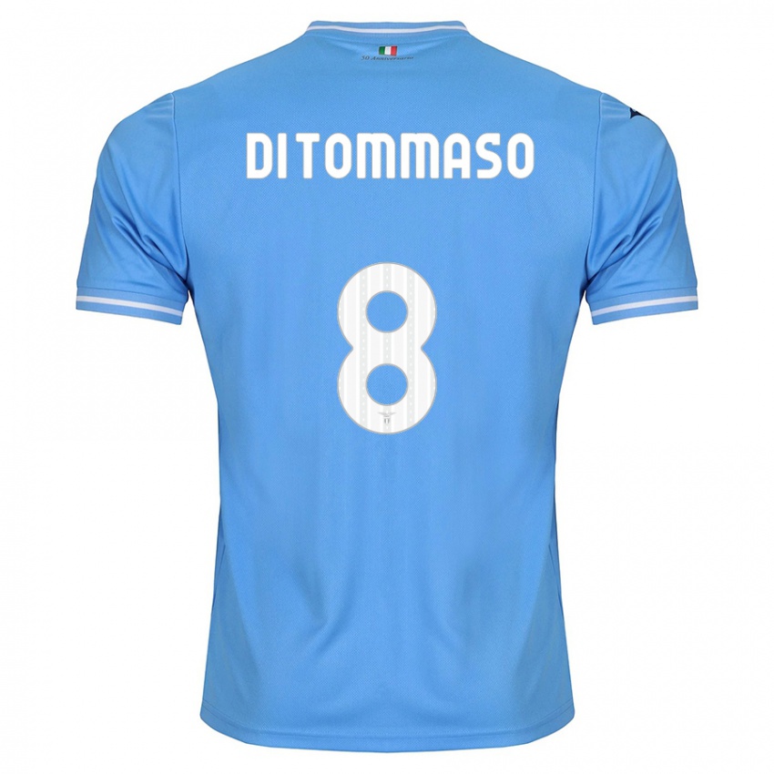 Heren Leonardo Di Tommaso #8 Blauw Thuisshirt Thuistenue 2023/24 T-Shirt België