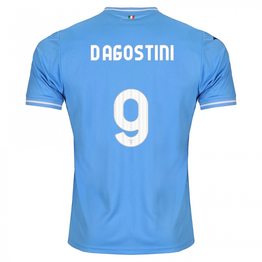 Heren Lorenzo D'agostini #9 Blauw Thuisshirt Thuistenue 2023/24 T-Shirt België