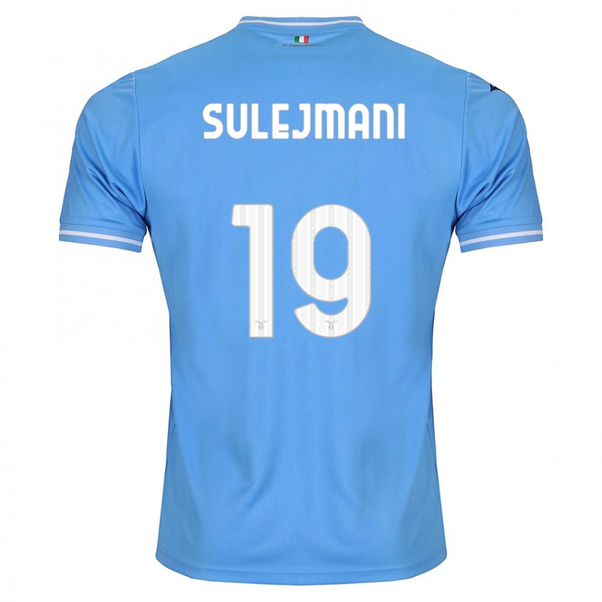 Heren Flavio Sulejmani #19 Blauw Thuisshirt Thuistenue 2023/24 T-Shirt België
