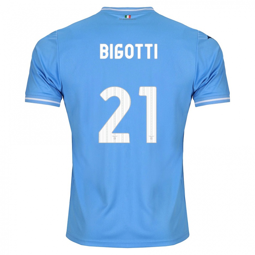 Heren Massimo Bigotti #21 Blauw Thuisshirt Thuistenue 2023/24 T-Shirt België
