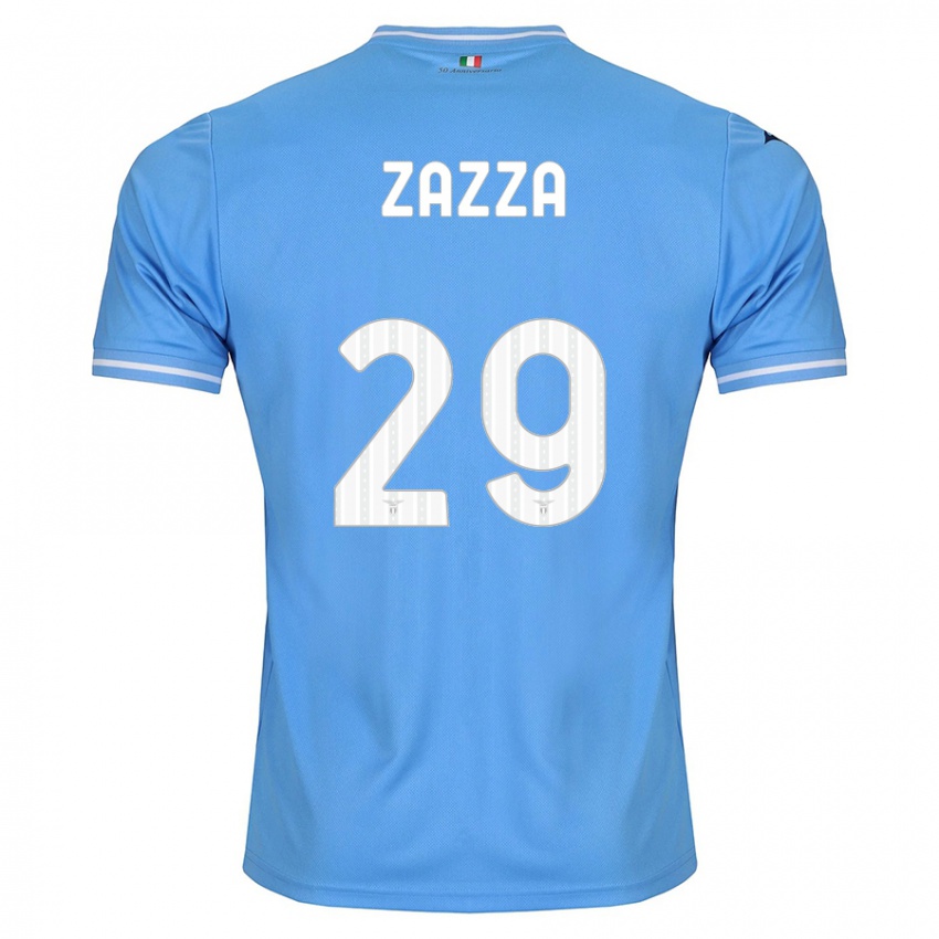 Heren Matteo Zazza #29 Blauw Thuisshirt Thuistenue 2023/24 T-Shirt België