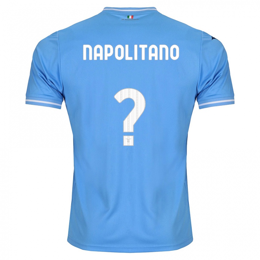 Heren Federico Napolitano #0 Blauw Thuisshirt Thuistenue 2023/24 T-Shirt België