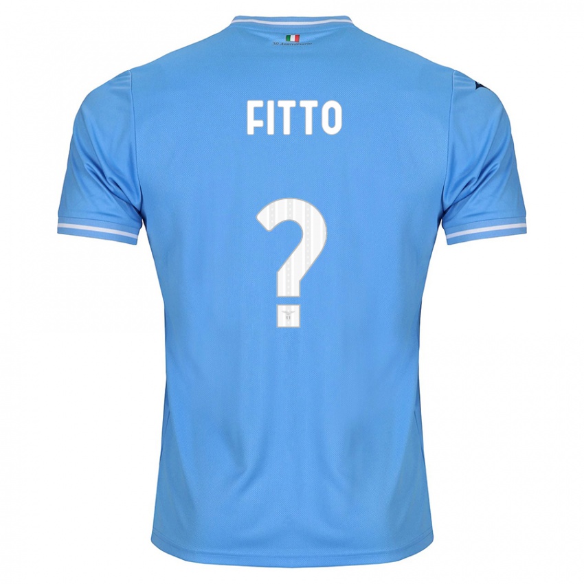 Heren Gabriele Fitto #0 Blauw Thuisshirt Thuistenue 2023/24 T-Shirt België