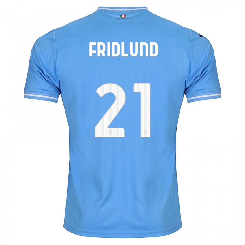 Heren Johanne Fridlund #21 Blauw Thuisshirt Thuistenue 2023/24 T-Shirt België
