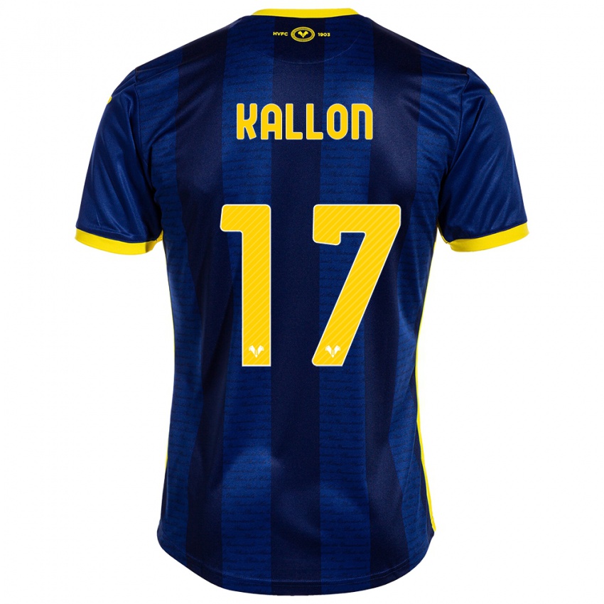 Heren Yayah Kallon #17 Marine Thuisshirt Thuistenue 2023/24 T-Shirt België
