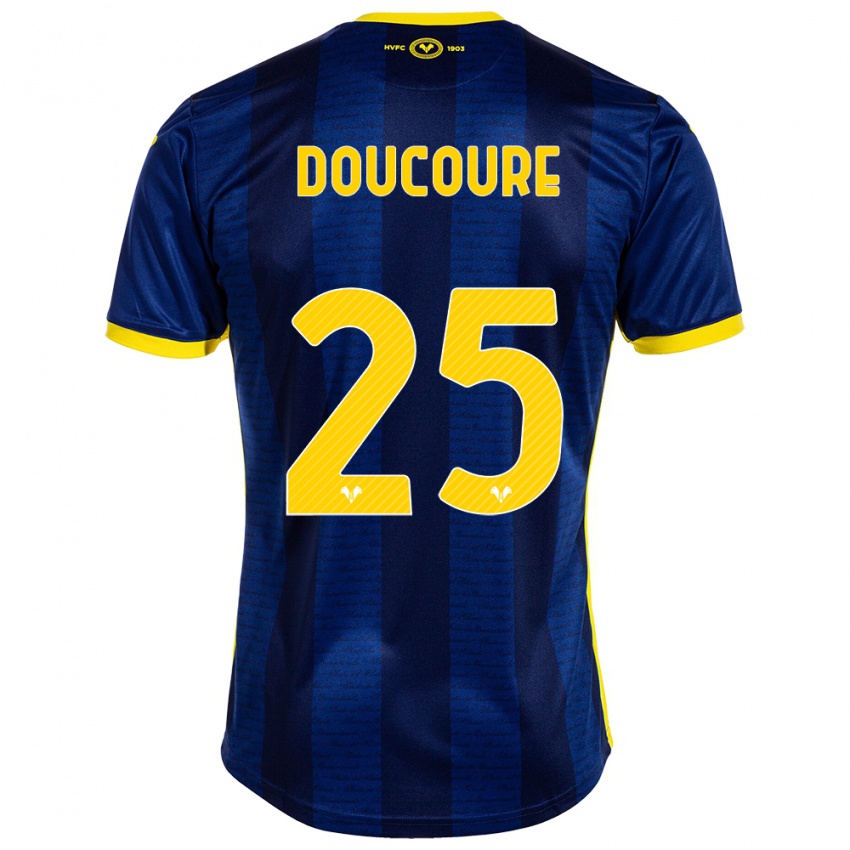 Heren Mamedi Doucouré #25 Marine Thuisshirt Thuistenue 2023/24 T-Shirt België