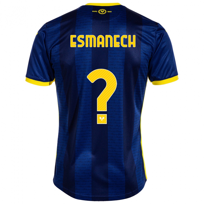 Heren Inigo Esmanech #0 Marine Thuisshirt Thuistenue 2023/24 T-Shirt België