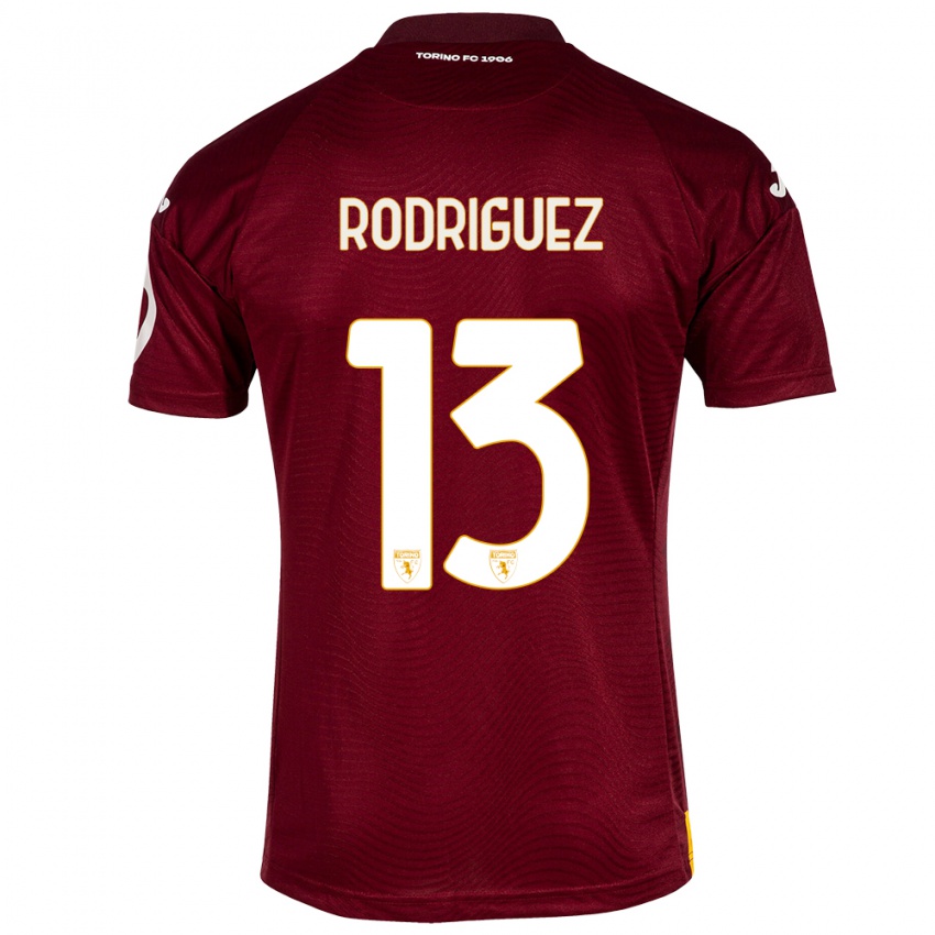 Heren Ricardo Rodríguez #13 Donkerrood Thuisshirt Thuistenue 2023/24 T-Shirt België