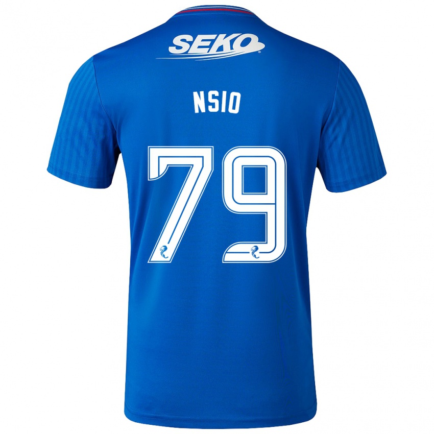 Herren Paul Nsio #79 Blau Heimtrikot Trikot 2023/24 T-Shirt Belgien