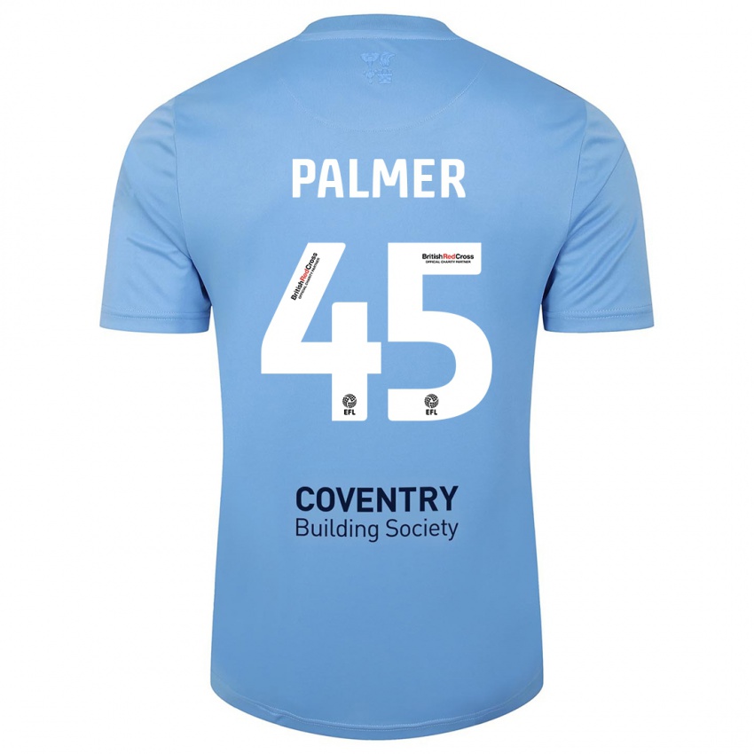 Heren Kasey Palmer #45 Hemelsblauw Thuisshirt Thuistenue 2023/24 T-Shirt België