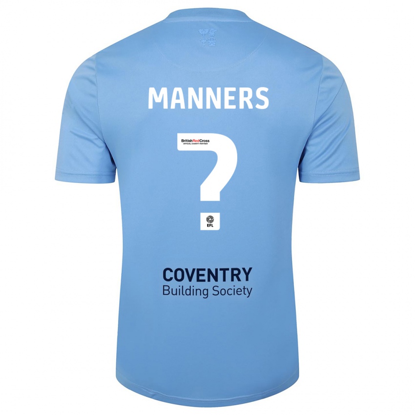 Heren Charlie Manners #0 Hemelsblauw Thuisshirt Thuistenue 2023/24 T-Shirt België