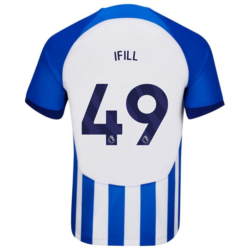 Herren Marcus Ifill #49 Blau Heimtrikot Trikot 2023/24 T-Shirt Belgien