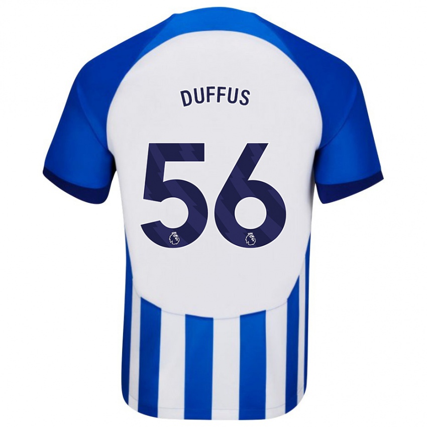 Herren Josh Duffus #56 Blau Heimtrikot Trikot 2023/24 T-Shirt Belgien