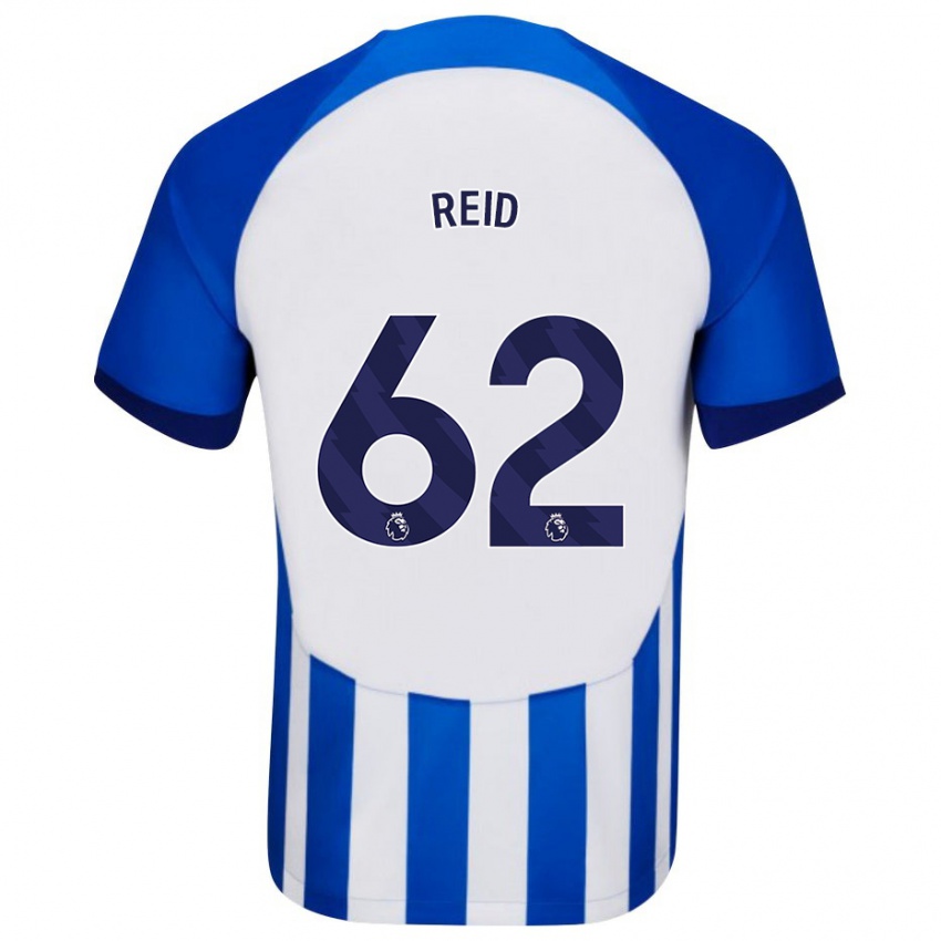 Herren Tommy Reid #62 Blau Heimtrikot Trikot 2023/24 T-Shirt Belgien