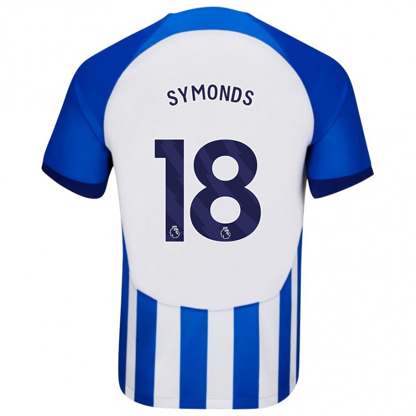 Herren Maisie Symonds #18 Blau Heimtrikot Trikot 2023/24 T-Shirt Belgien