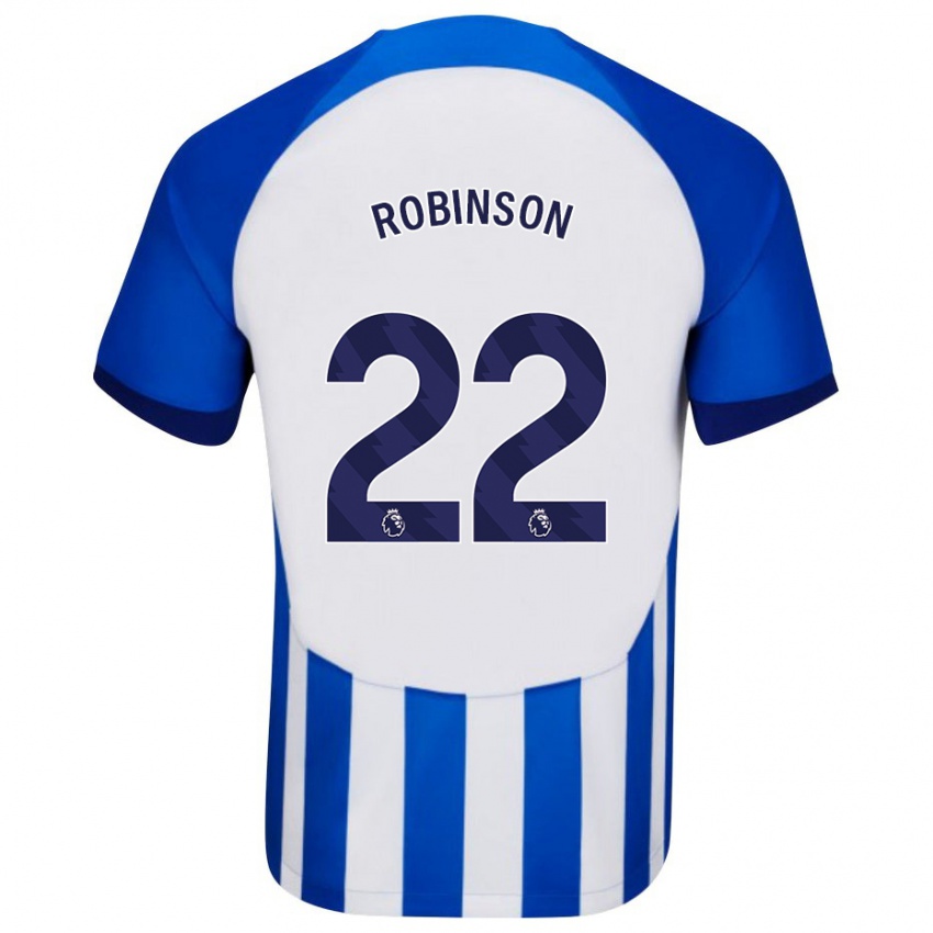 Herren Katie Robinson #22 Blau Heimtrikot Trikot 2023/24 T-Shirt Belgien