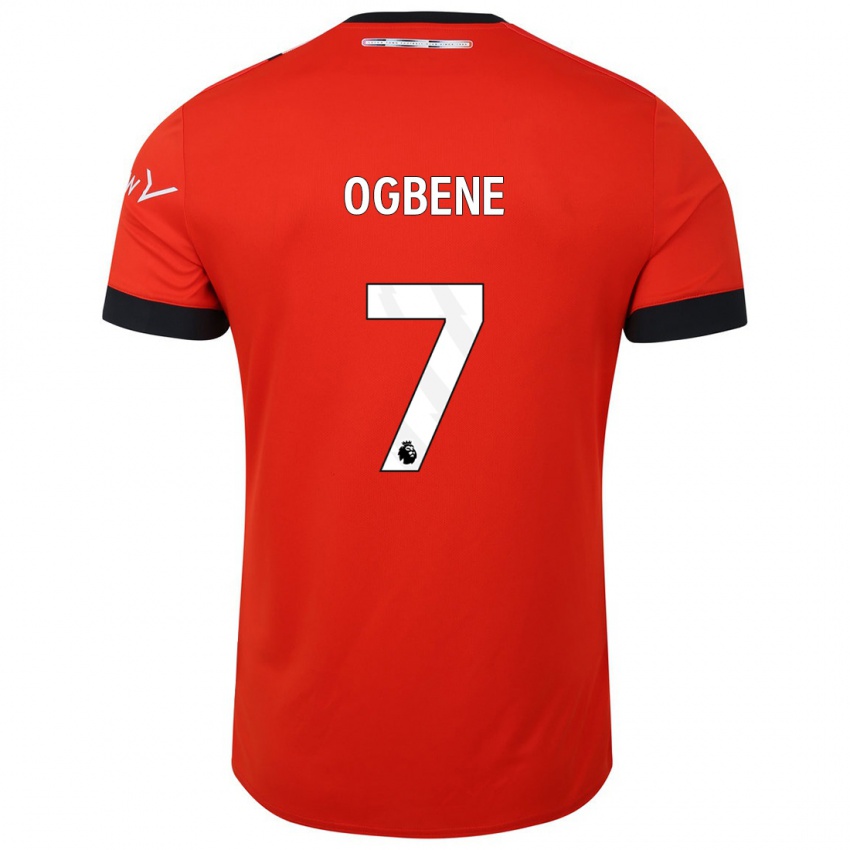Homme Maillot Chiedozie Ogbene #7 Rouge Tenues Domicile 2023/24 T-Shirt Belgique