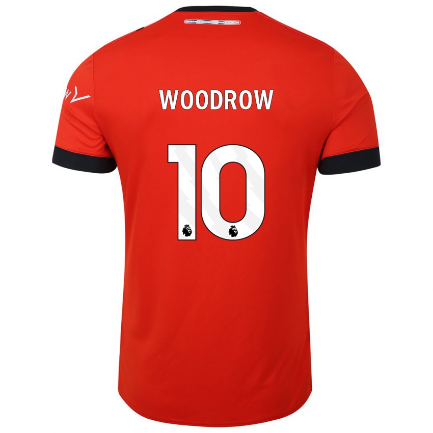 Heren Cauley Woodrow #10 Rood Thuisshirt Thuistenue 2023/24 T-Shirt België