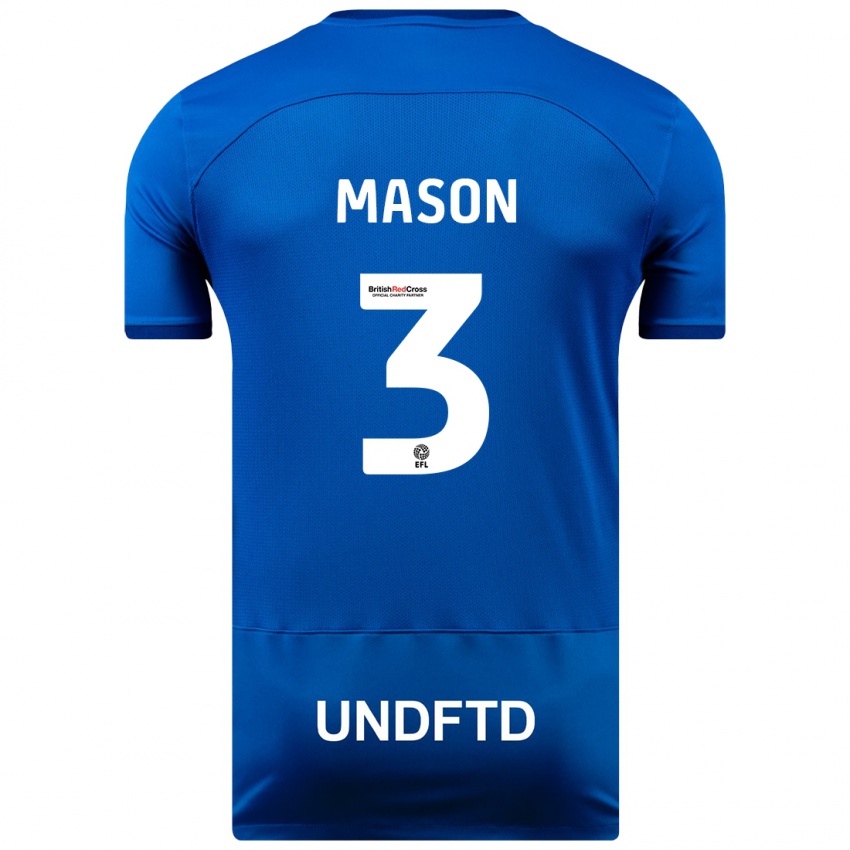 Heren Ellie Mason #3 Blauw Thuisshirt Thuistenue 2023/24 T-Shirt België