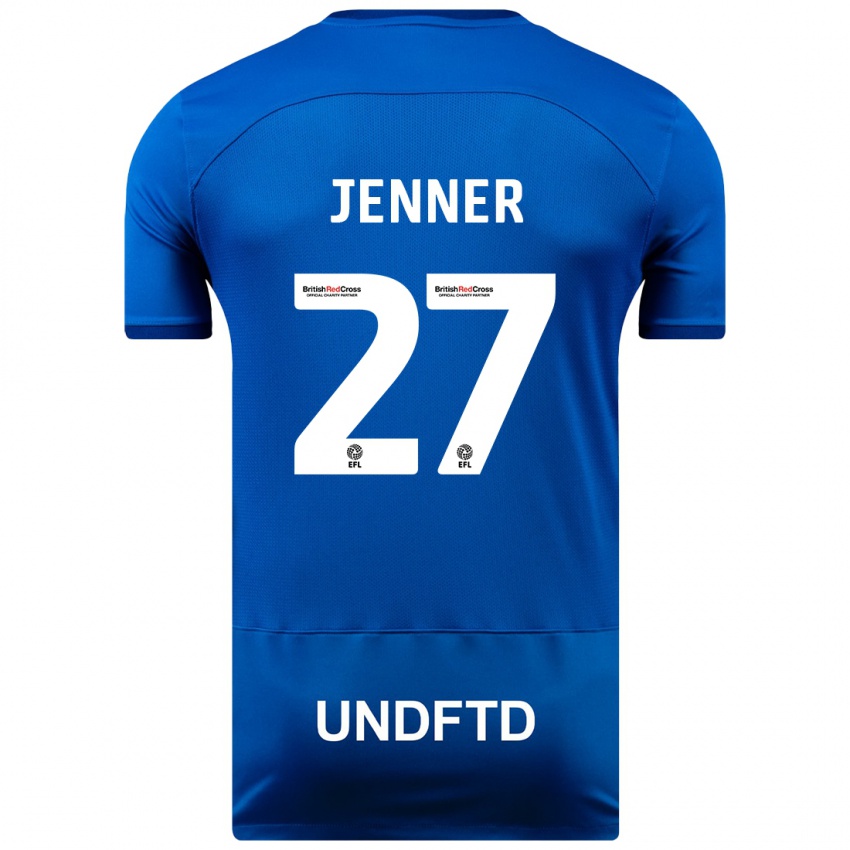 Heren Abbi Jenner #27 Blauw Thuisshirt Thuistenue 2023/24 T-Shirt België