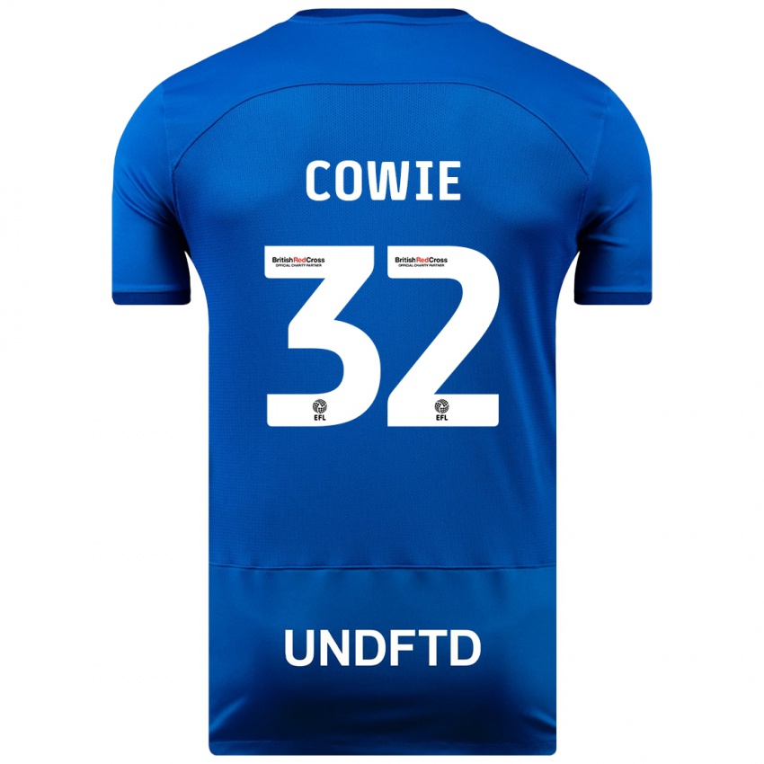 Heren Abbie Cowie #32 Blauw Thuisshirt Thuistenue 2023/24 T-Shirt België