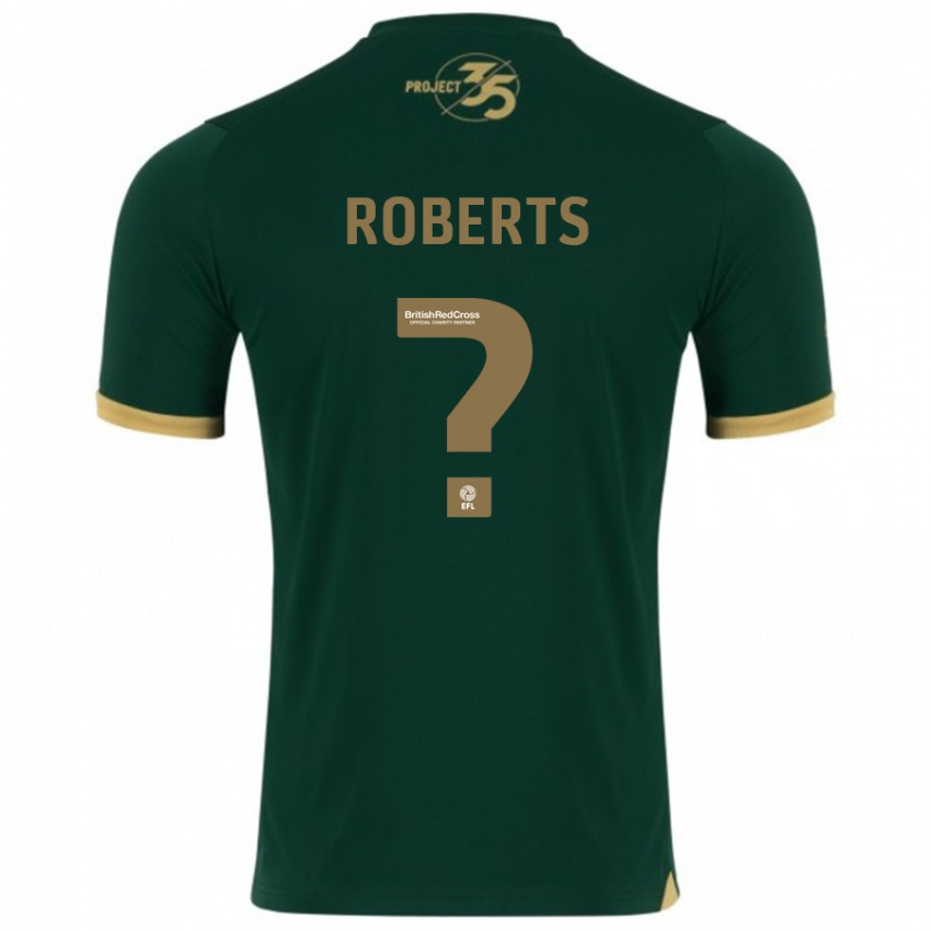 Homme Maillot Caleb Roberts #0 Vert Tenues Domicile 2023/24 T-Shirt Belgique
