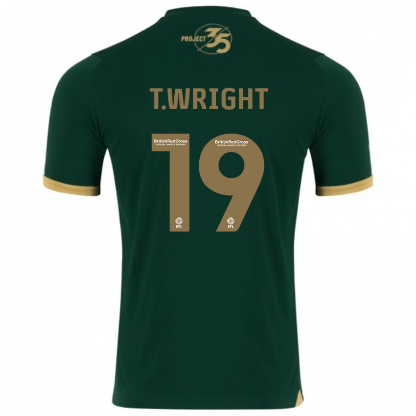 Homme Maillot Tyreik Wright #19 Vert Tenues Domicile 2023/24 T-Shirt Belgique