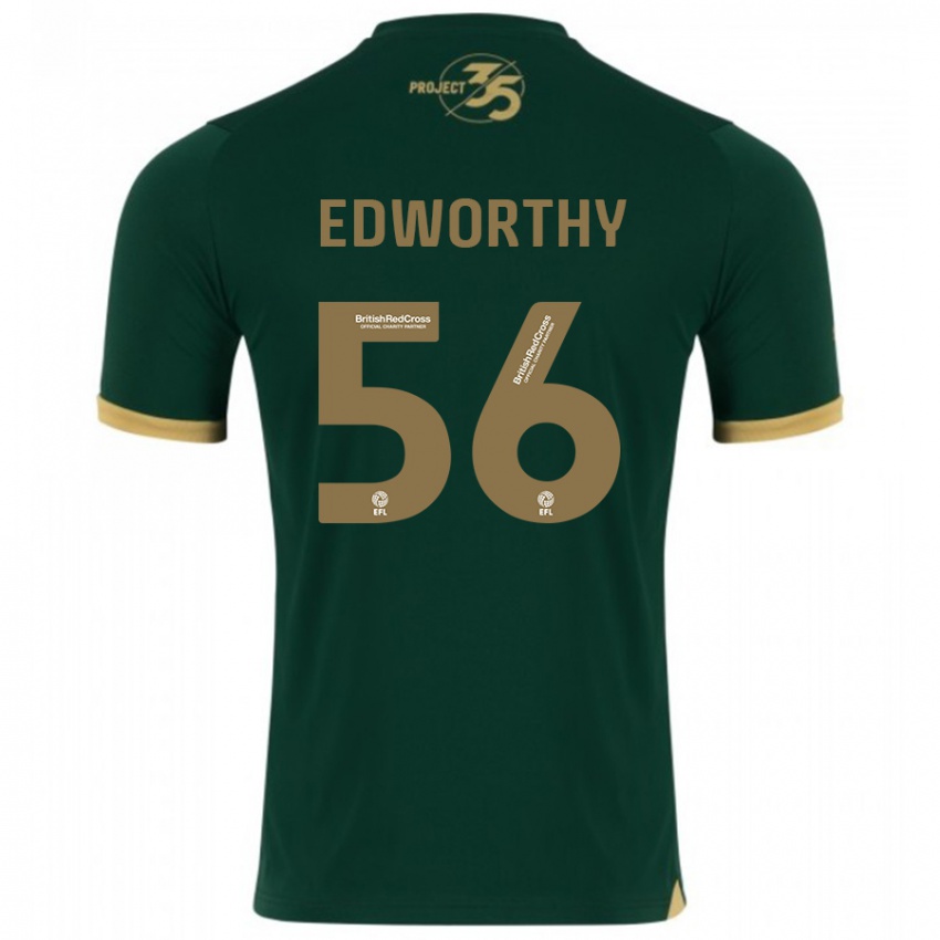 Herren Kieran Edworthy #56 Grün Heimtrikot Trikot 2023/24 T-Shirt Belgien