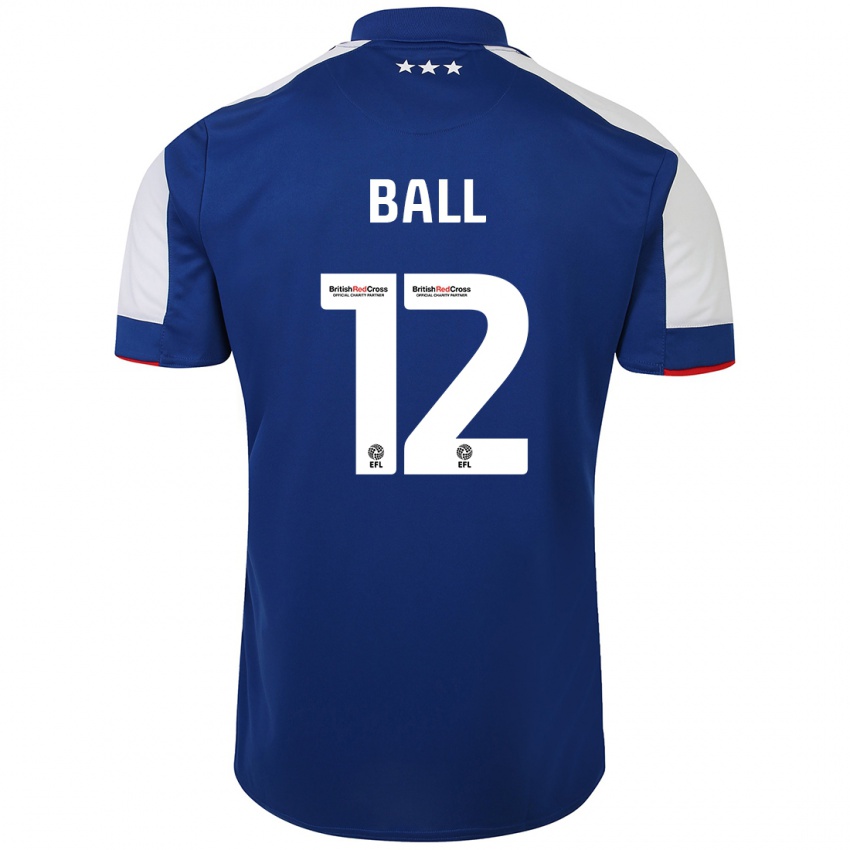 Heren Dominic Ball #12 Blauw Thuisshirt Thuistenue 2023/24 T-Shirt België