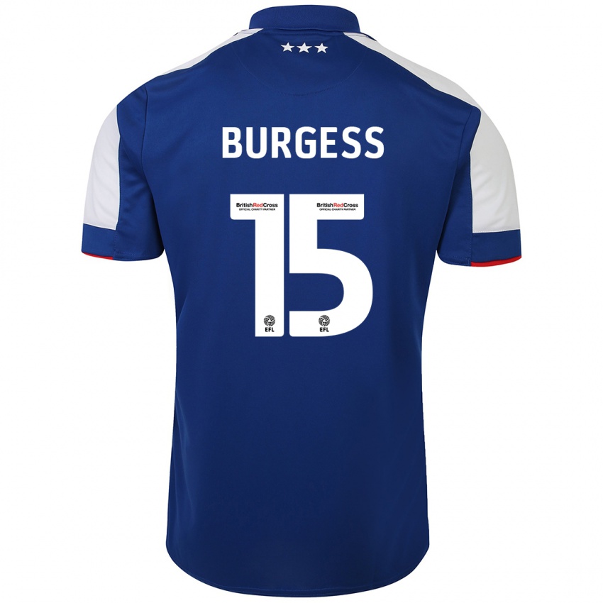 Heren Cameron Burgess #15 Blauw Thuisshirt Thuistenue 2023/24 T-Shirt België