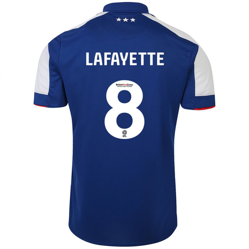 Heren Abbie Lafayette #8 Blauw Thuisshirt Thuistenue 2023/24 T-Shirt België