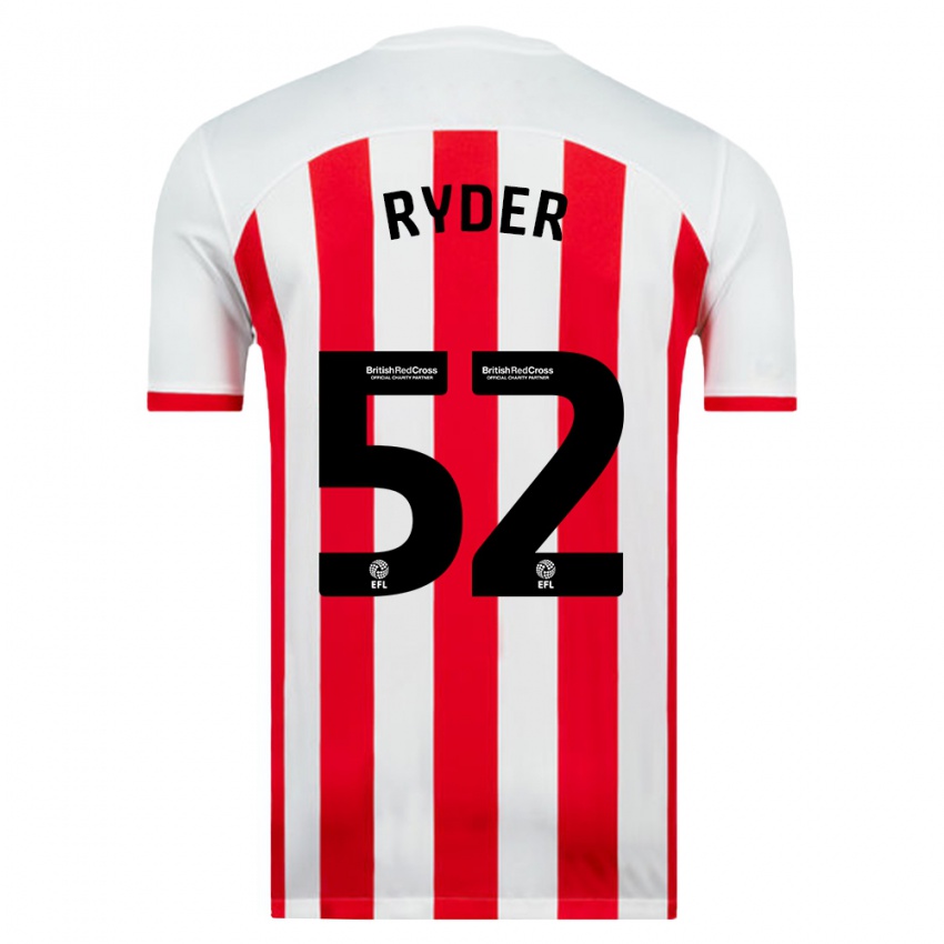 Heren Joe Ryder #52 Wit Thuisshirt Thuistenue 2023/24 T-Shirt België