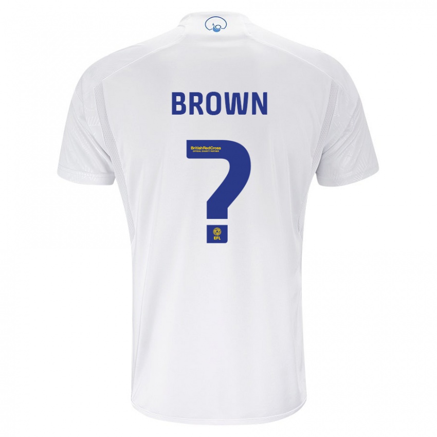Heren Lleyton Brown #0 Wit Thuisshirt Thuistenue 2023/24 T-Shirt België