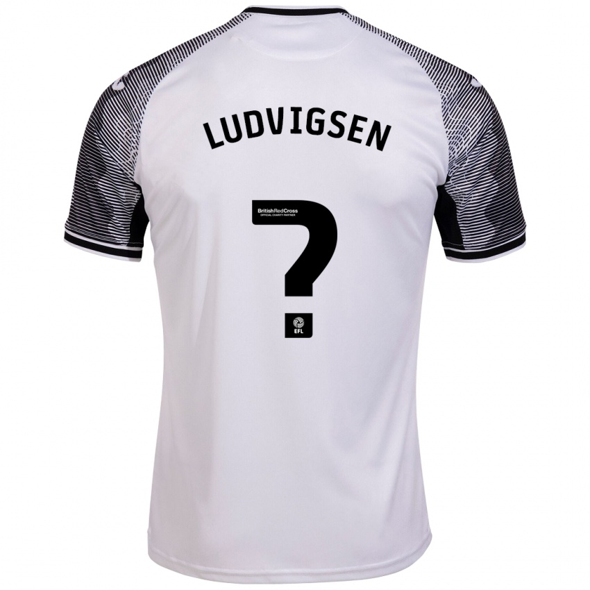 Heren Kai Ludvigsen #0 Wit Thuisshirt Thuistenue 2023/24 T-Shirt België