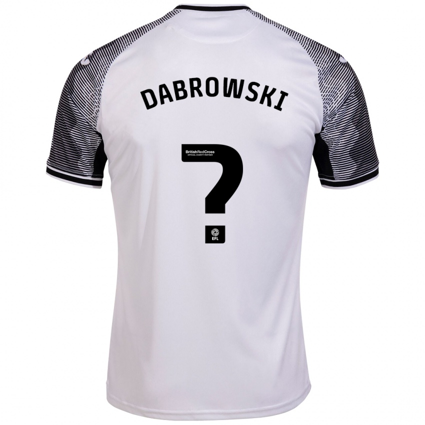 Heren Sebastian Dabrowski #0 Wit Thuisshirt Thuistenue 2023/24 T-Shirt België