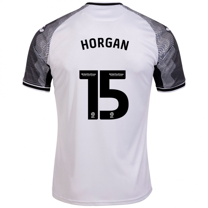 Heren Gwenan Horgan #15 Wit Thuisshirt Thuistenue 2023/24 T-Shirt België