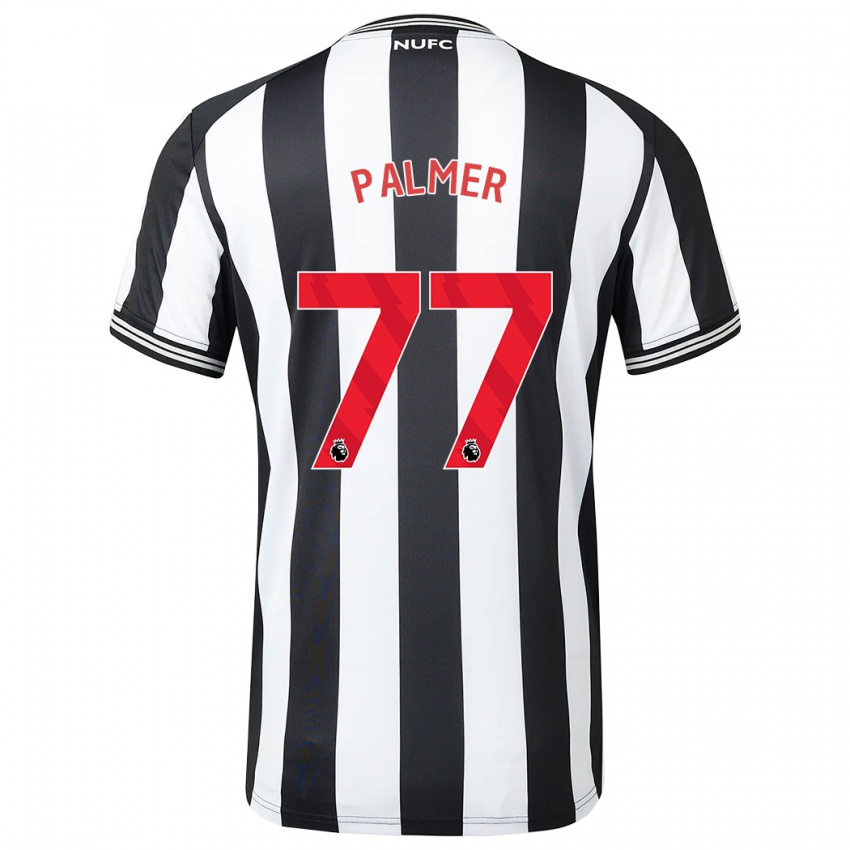 Herren Darren Palmer #77 Schwarz-Weiss Heimtrikot Trikot 2023/24 T-Shirt Belgien