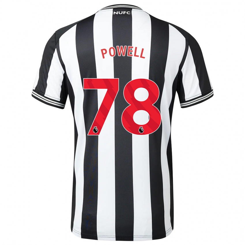 Herren Harry Powell #78 Schwarz-Weiss Heimtrikot Trikot 2023/24 T-Shirt Belgien