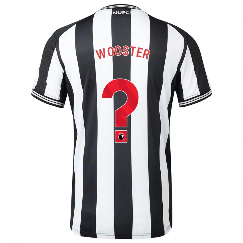 Herren Kacey Wooster #0 Schwarz-Weiss Heimtrikot Trikot 2023/24 T-Shirt Belgien