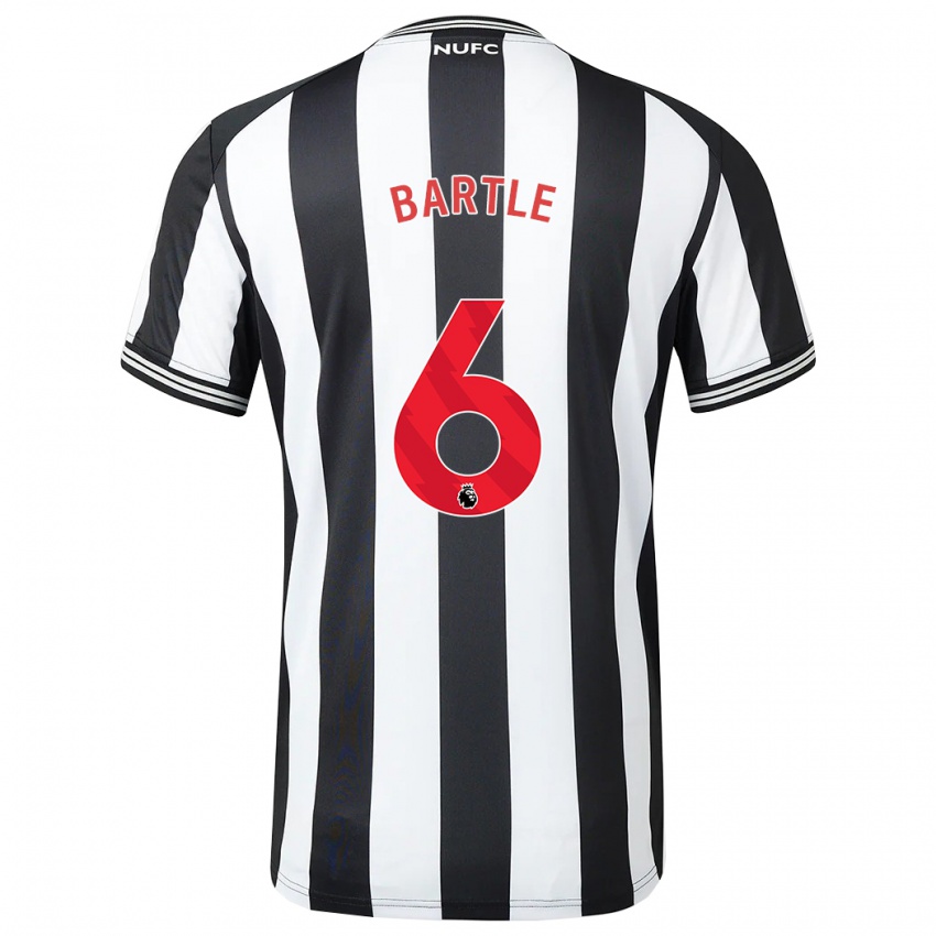 Heren Jodie Bartle #6 Zwart Wit Thuisshirt Thuistenue 2023/24 T-Shirt België