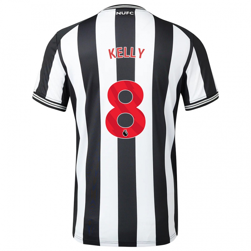 Herren Emma Kelly #8 Schwarz-Weiss Heimtrikot Trikot 2023/24 T-Shirt Belgien
